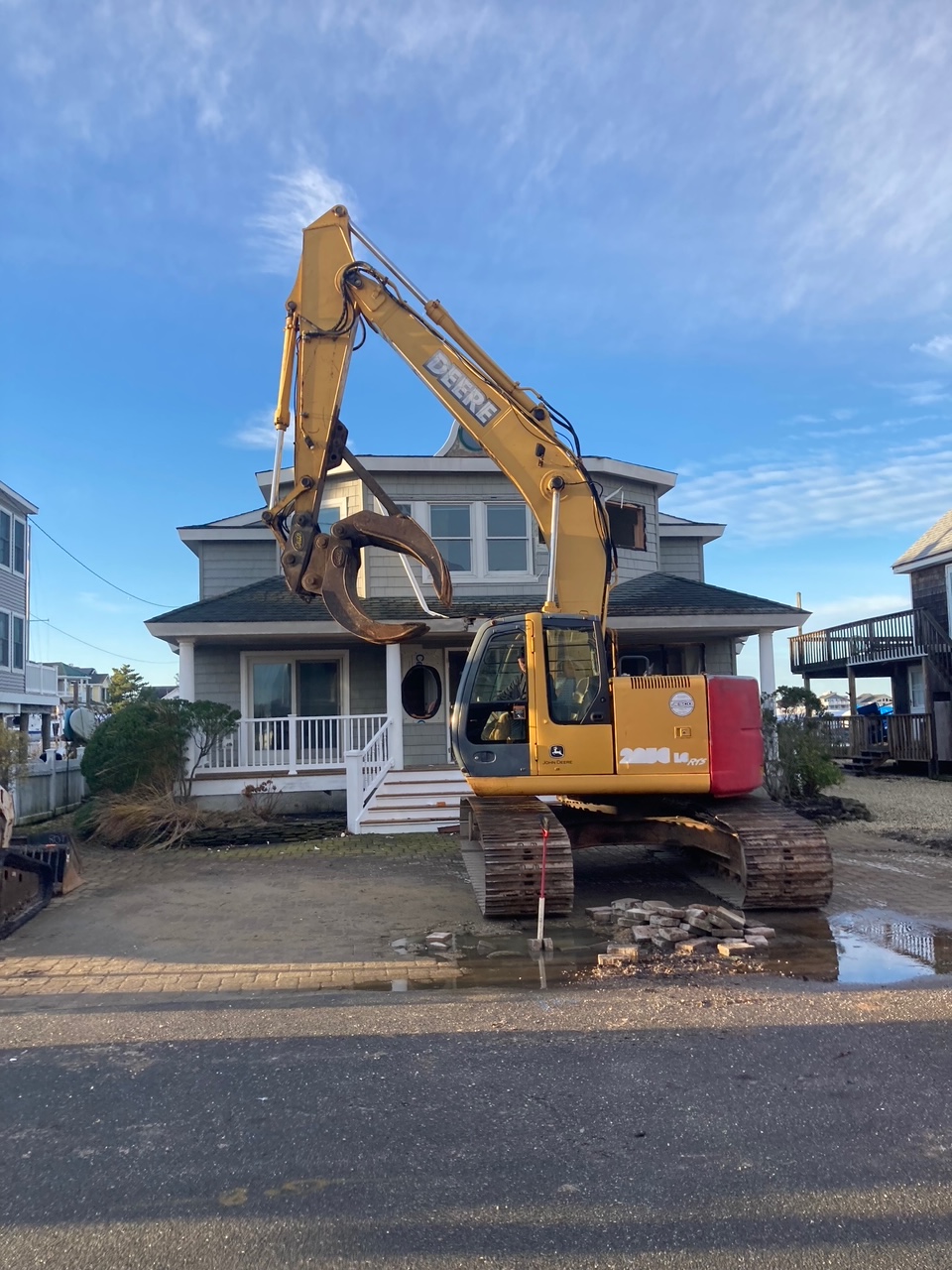 Excavation equipment on site